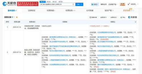 浙江省大數據聯(lián)合計算中心資本實力躍升，增資至1.1億元加速網絡與信息安全軟件開發(fā)